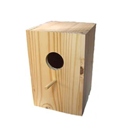 NIDO DE MADERA PARA COTORRAS Y LOROS